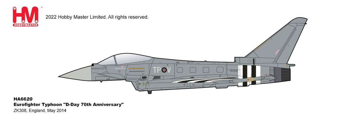 Hobby Master HA6620 1:72 Eurofighter Typhoon "D - Day 70th Anniversary"