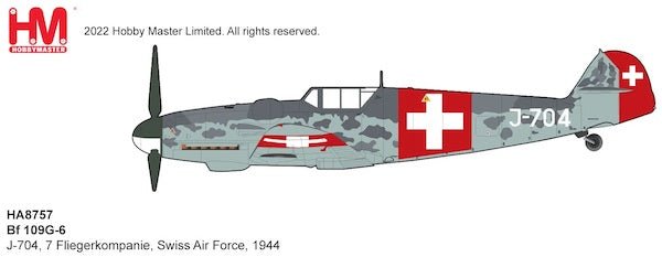 Hobby Master HA8757 1:48 BF 109G - 6 Swiss Air Force