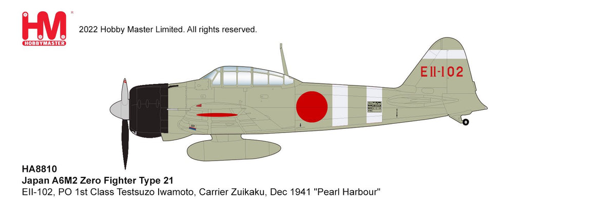 Hobby Master HA8810 1:48 A6M2 Zero Fighter Type 21