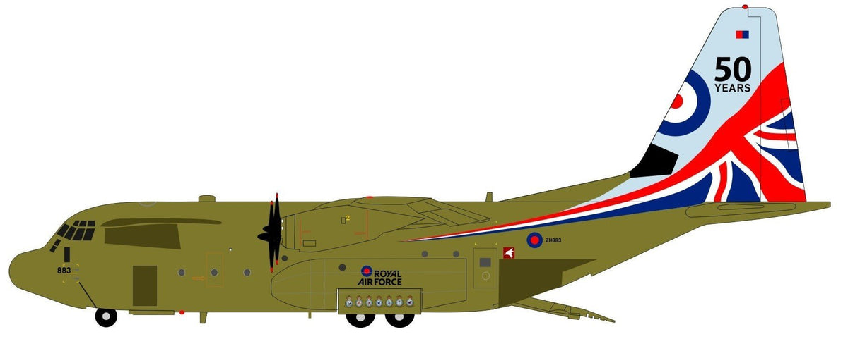 *Inflight IF130CLEVE883 1:200 RAF C - 130J "50 Years"