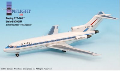*Inflight IF721002 1:200 United Boeing 727 - 100