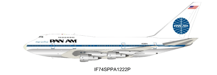 Inflight IF74SPPA1222P 1:200 Pan Am Boeing 747SP - 21