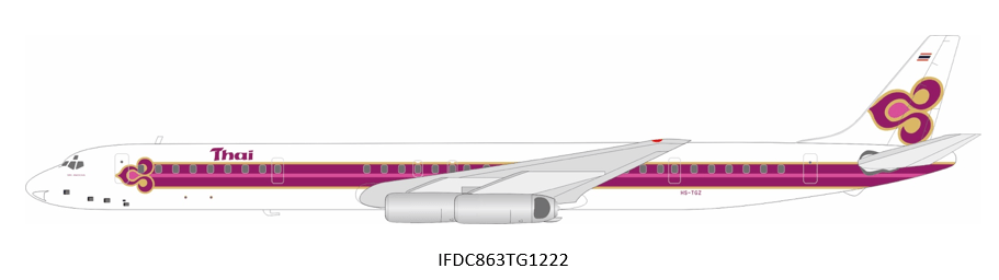 *Inflight IFDC863TG1222 1:200 Thai McDonnell Douglas DC - 8 - 63