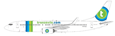 Jfox JF - 737 - 8 - 012 1:200 Transavia Boeing 737 - 800