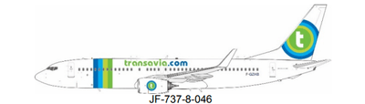 JFox JF - 737 - 8 - 046 1:200 Transavia France Boeing 737 - 8GJ