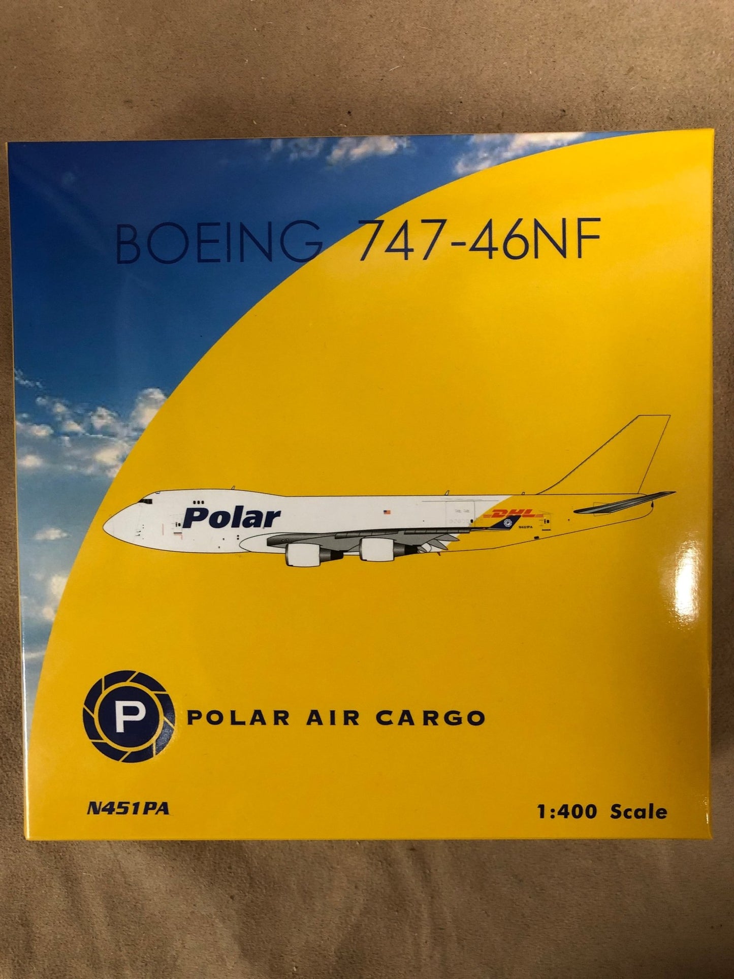Phoenix DHL Polar Air Cargo 1:400 Boeing 747 - 46 04420