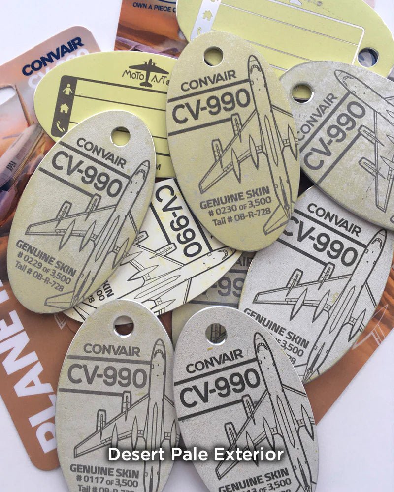 Plane Tags Convair CV - 990 OB - R - 728 (Desert Pale Exterior)