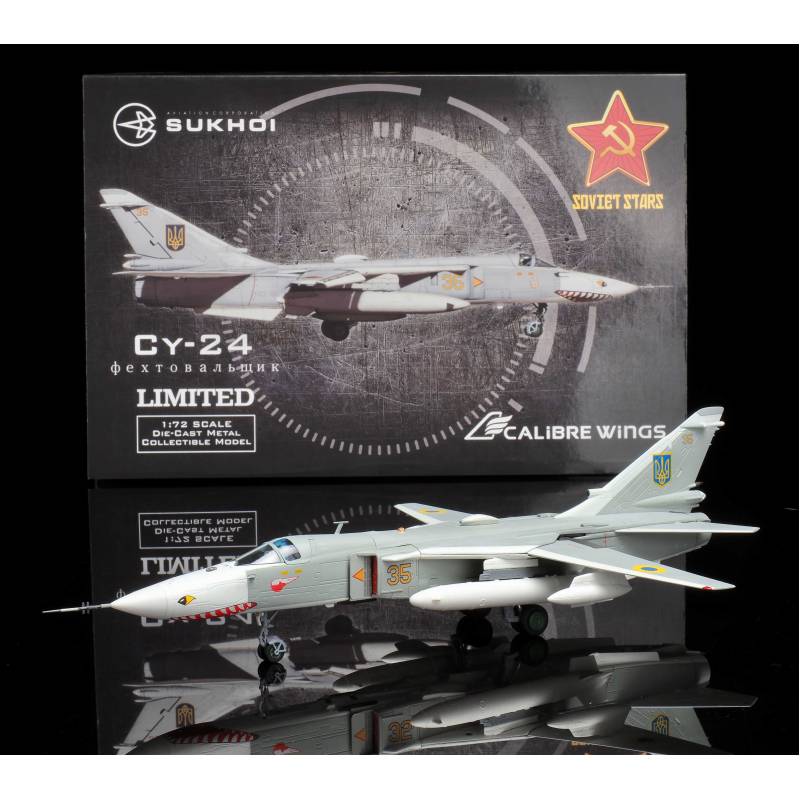 Pre - Order Calibre Wings CA722410 1:72 SU - 24MR Fencer - E Ukrainian Air Force, Yellow 35