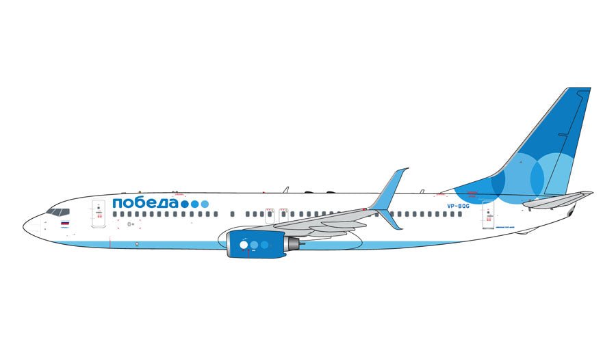 Pre - Order Gemini Jets GJPBD2119 1:400 Pobeda Boeing 737 - 800