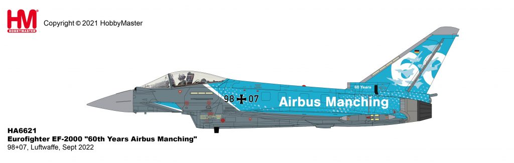 Pre - order Hobby Master HA6621 1:72 Eurofighter EF - 2000 "60 Years Airbus Manching"