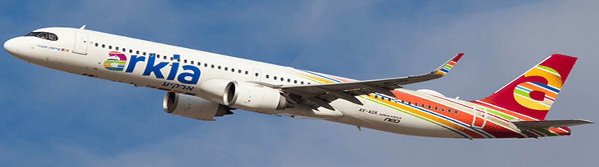 Pre - Order Jc Wings JC2AIZ0041 1:200 Arkia Israeli Airlines Airbus A321neo