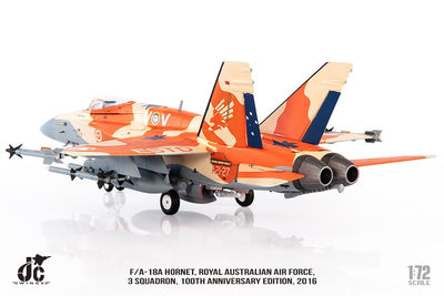 Pre - Order Jc Wings JCW - 72 - F18 - 016 1:72 RAAF F/a - 18A 3 Squadron 100th Anniversary Edition, 2016