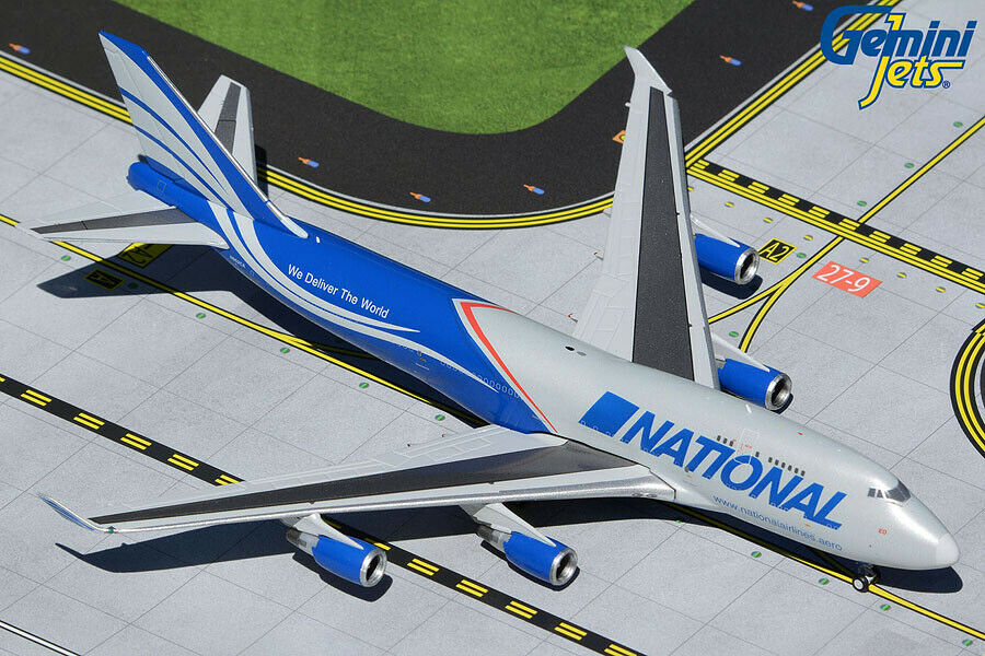*Gemini Jets GJNCR2016 1:400 National Airlines Boeing 747-400BCF