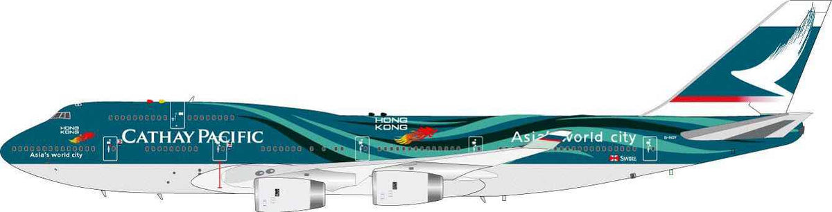 *WB Models WB - 747 - 4 - 058 1:200 Cathay Pacific Boeing 747 - 400