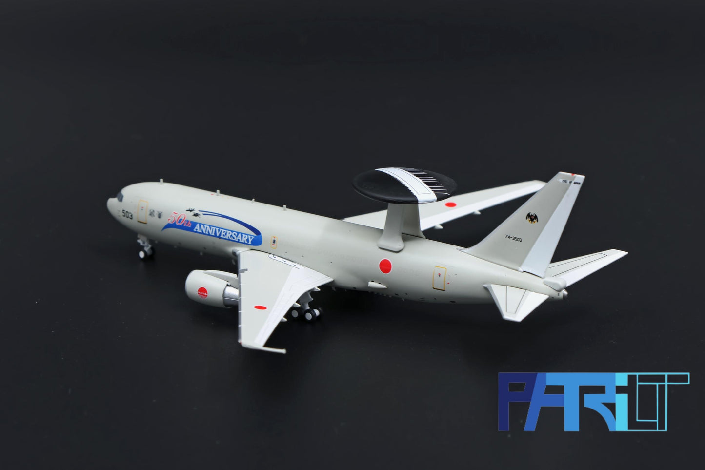 Patriot Model PT-400-013 1:400 Boeing E-767 AWACS 74-3503 JASDF, Misawa Airbase "50th Anniversary"