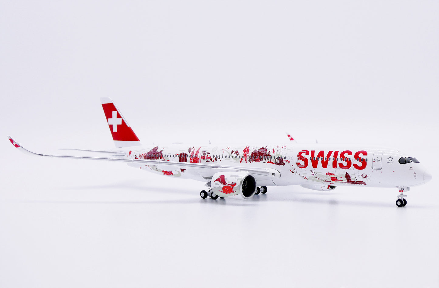 JC Wings XX40284 1:400 Swiss Airbus A350-900XWB "Wanderlust" Reg: HB-IFA