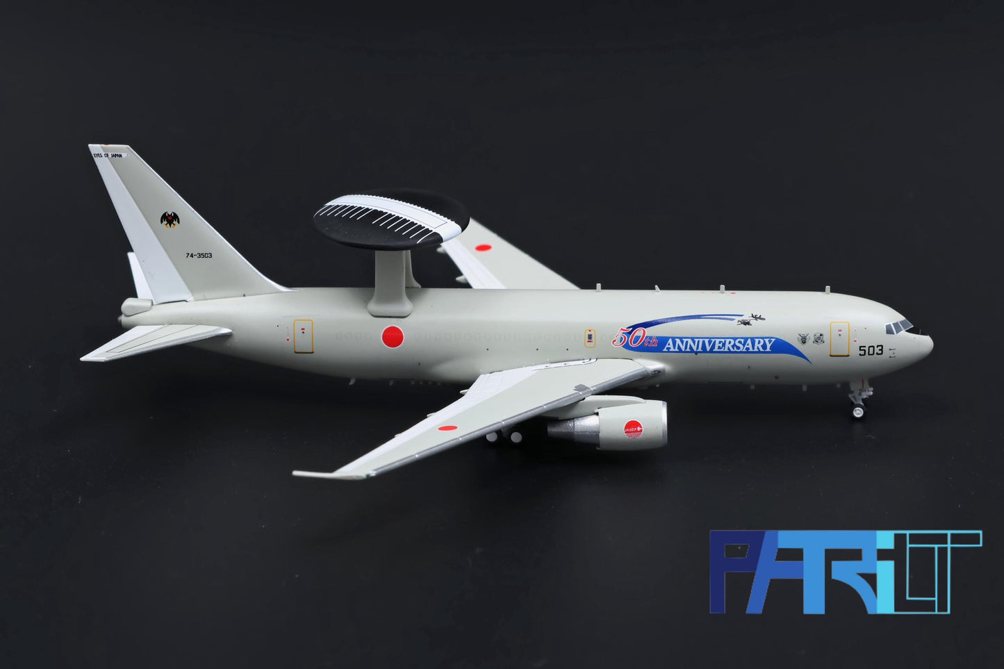 Patriot Model PT-400-013 1:400 Boeing E-767 AWACS 74-3503 JASDF, Misawa Airbase "50th Anniversary"