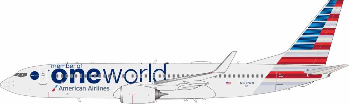 Pre-Order InFlight200 IF738AA0224 Oneworld (American Airlines) Boeing 737-823 N837NN