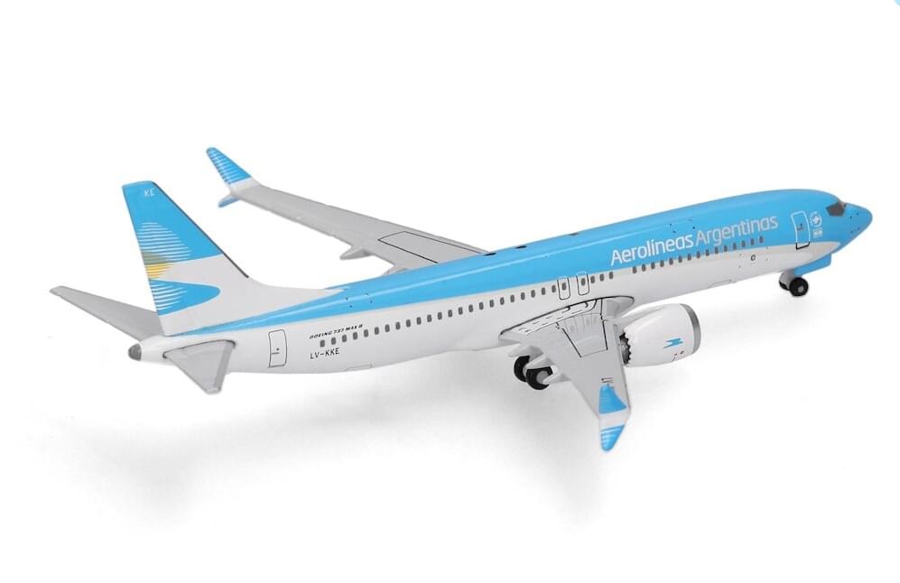 Herpa Wings 1:500 Aerolíneas Argentinas Boeing 737 MAX 8 diecast model airplane