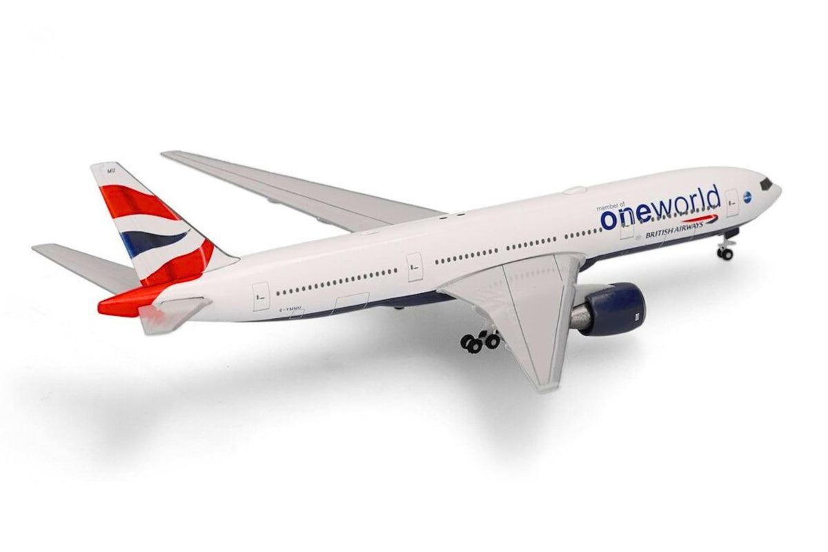 Herpa Wings 1:500 British Airways Boeing 777-200 "oneworld" diecast model airplane