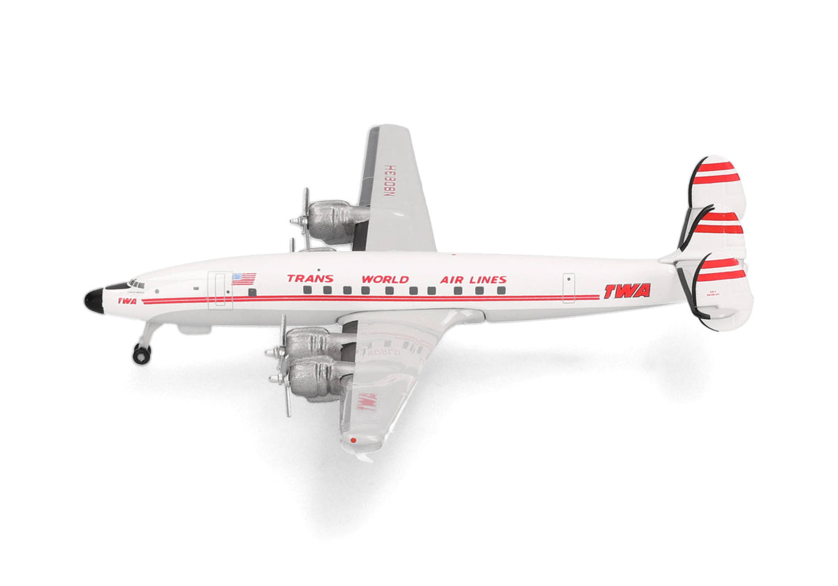 Herpa Wings 1:500 TWA Lockheed L-1649A Starliner diecast model airplane