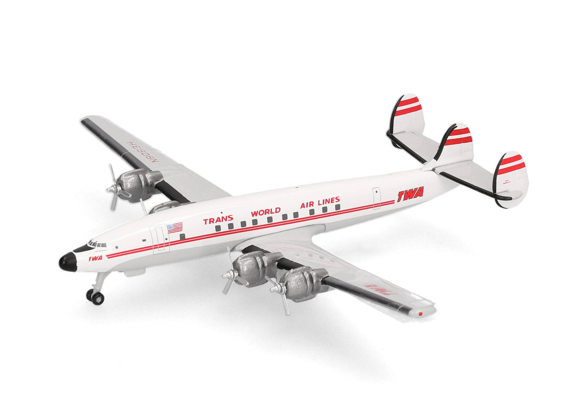 Herpa Wings 1:500 TWA Lockheed L-1649A Starliner diecast model airplane