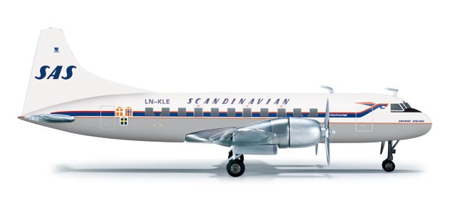 Herpa 556507 1:200 SAS - Scandinavian Airline System Convair CV-440 LN-KLE