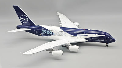 Pre-Order JFox JF-A380-001 1:200 A380 Lufthansa 100th Year Anniversary Livery D-AIMH