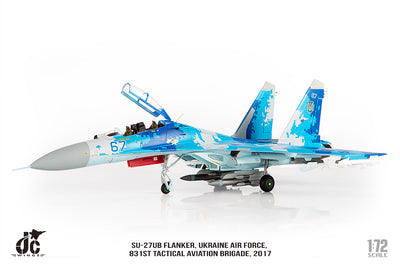 JC Wings JCW-72-SU27-012 Sukhoi SU-27UB Flanker Ukraine Air Force, 831st Tactical Aviation Brigade, 2017