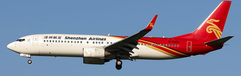 Pre-Order KJ Models KJ-B738-238 1:200 Shenzhen Airlines Boeing 737-87L(WL) B-5401