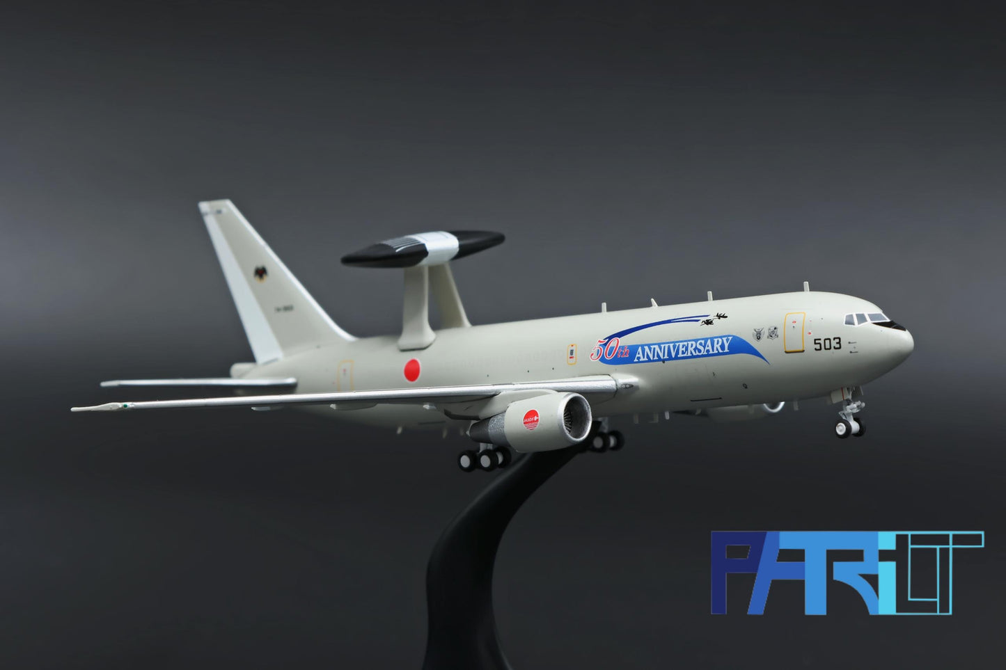 Patriot Model PT-400-013 1:400 Boeing E-767 AWACS 74-3503 JASDF, Misawa Airbase "50th Anniversary"