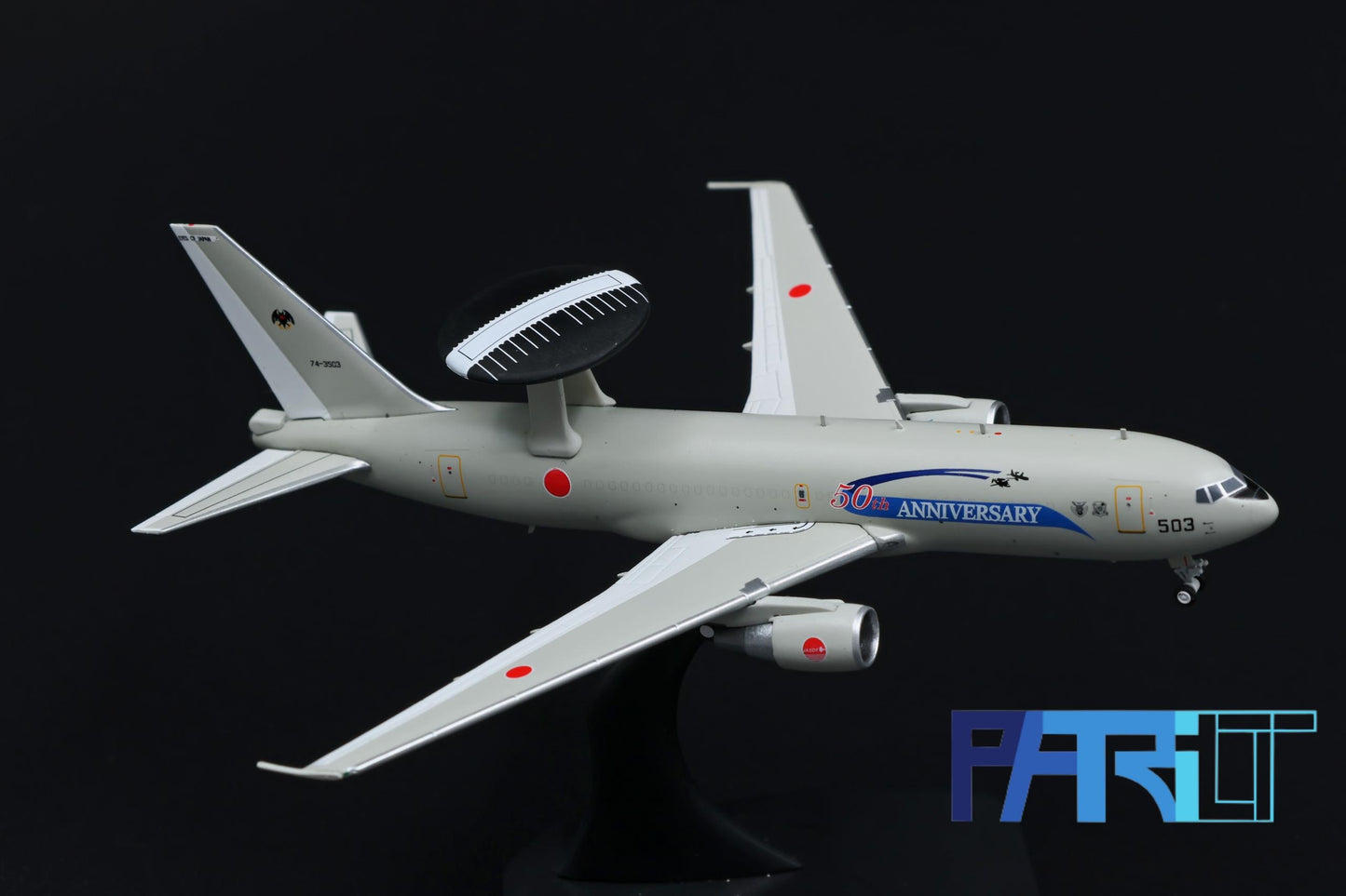 Patriot Model PT-400-013 1:400 Boeing E-767 AWACS 74-3503 JASDF, Misawa Airbase "50th Anniversary"