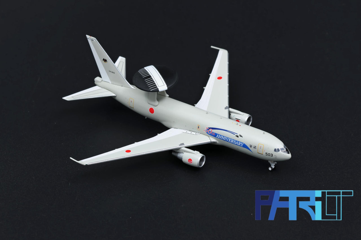 Patriot Model PT-400-013 1:400 Boeing E-767 AWACS 74-3503 JASDF, Misawa Airbase "50th Anniversary"