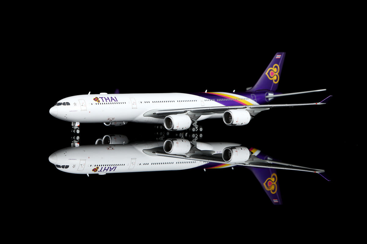 HX Models A530109F 1:400 Thai Airways Airbus A340-500 Flaps Down HS-TLD