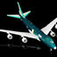 SQ Wings L2015 1:200 Boeing B747-8F Atlas Air Assembly Colors N863GT diecast model airplane