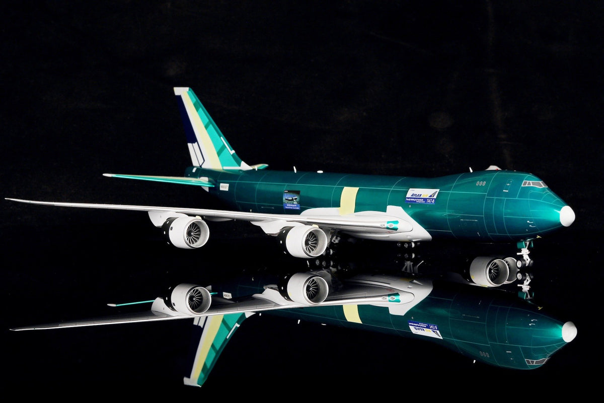 SQ Wings L2015 1:200 Boeing B747-8F Atlas Air Assembly Colors N863GT diecast model airplane
