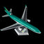 SQ Wings L2127FD 1:200 Aer Lingus MD-11 N272WA "Flaps Down" diecast model airplane