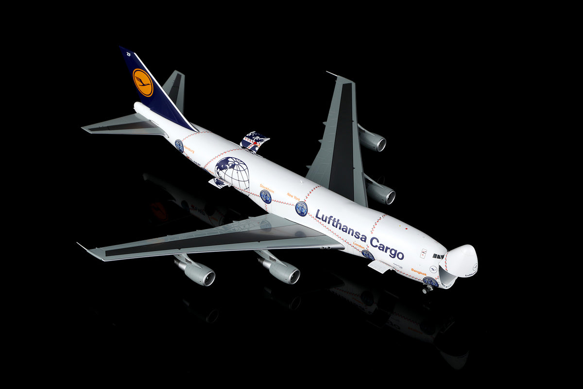 SQ Wings L2186 1:200 Lufthansa Cargo B747-200 D-ABZF "Service Revolution" special colours diecast model airplane