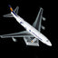 SQ Wings L2186FD 1:200 Lufthansa Cargo B747-200 D-ABZF "Service Revolution" special colours /"Flaps Down" diecast model airpl