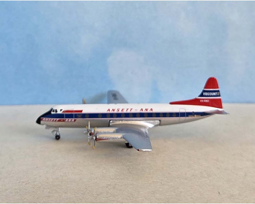 Aero Classics AC411538 1:400 Ansett ANA Viscount 800 VH-RMG