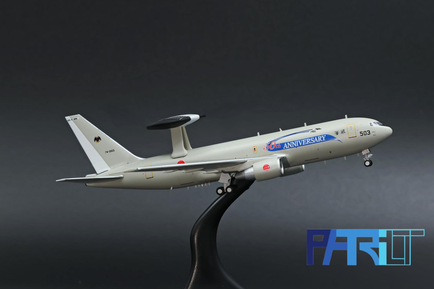 Patriot Model PT-400-013 1:400 Boeing E-767 AWACS 74-3503 JASDF, Misawa Airbase "50th Anniversary"