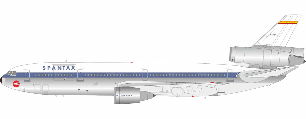 B-Models Spantax McDonnell Douglas DC-10-30CF EC-DEG Polished 1:200 scale diecast model airplane