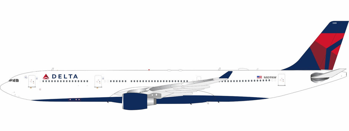 B-Models Delta Air Lines Airbus A330-323 N809NW 1:200 scale diecast model airplane