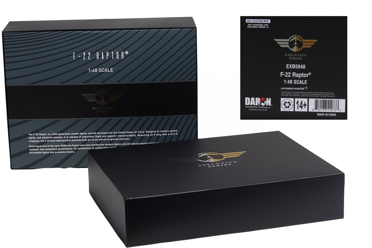 Executive Series Models EXB5948 1:48 F-22 Raptor USAF