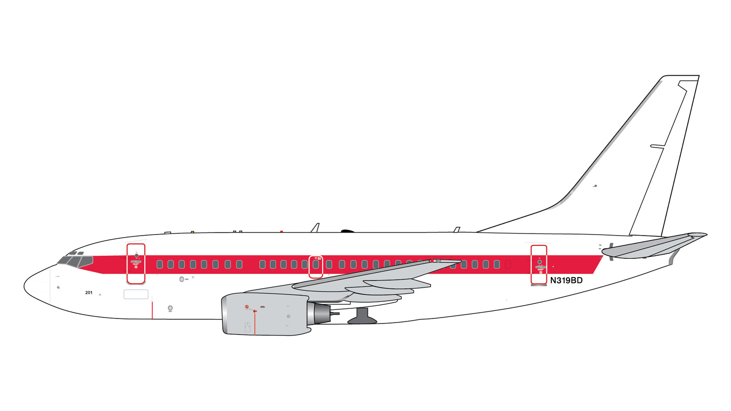 Pre-Order Gemini Jets GJEGG2419 1:400 EG&G "Janet" B737-600 N319BD