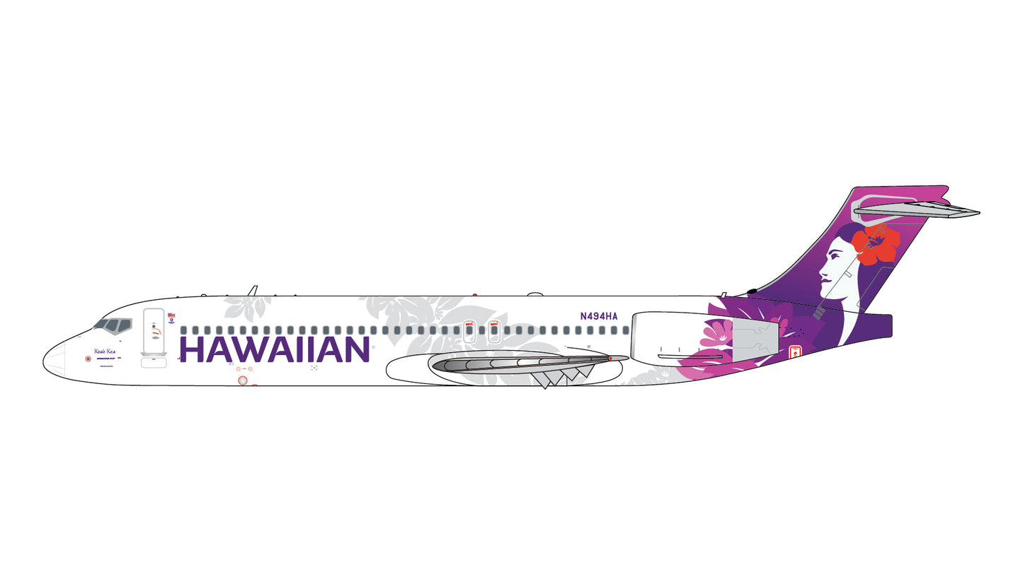 Pre-Order Gemini Jets GJHAL2437 1:400 Hawaiian Airlines B717-200 N494HA "Koa'e Kea"