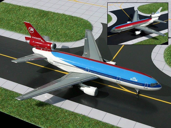 Gemini Jets GJNWA544 1:400 Northwest McDonnell Douglas DC-10-30 N237NW Northwest/KLM Hybrid color scheme