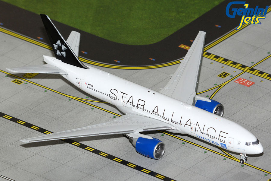 Gemini Jets GJUAL2314 1:400 United Airlines B777-200ER N77022 “Star Alliance” livery