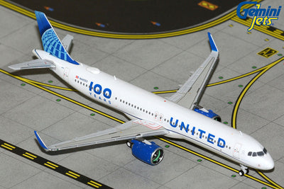 Gemini Jets GJUAL2424 1:400 United A321neo 100 Years