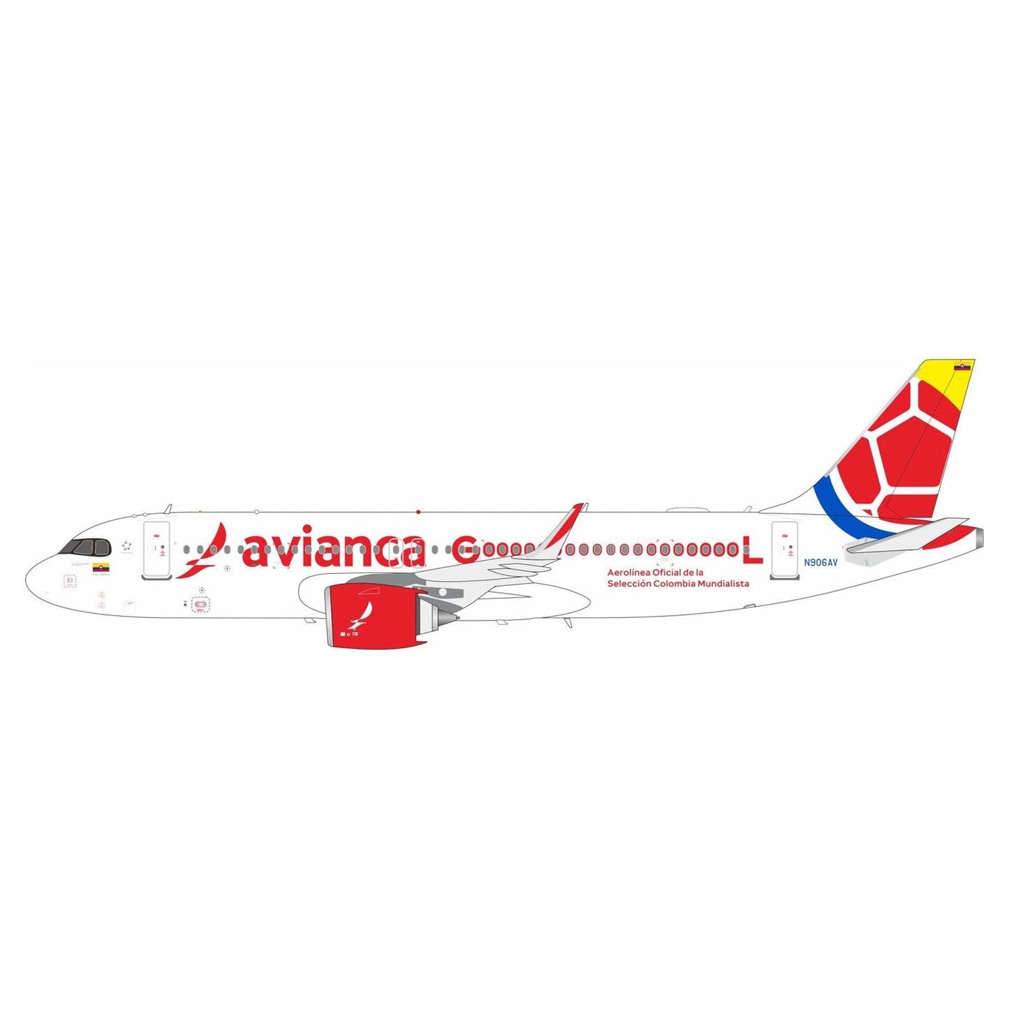 Pre-Order InFlight200 IF320AV1026 1:200 Avianca Airbus A320-251N N906AV